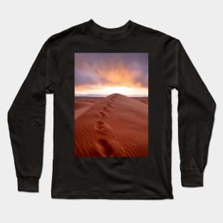 Sahara desert near Merzouga, Morocco at sunset Long Sleeve T-Shirt